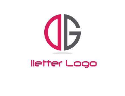 letter DG forming circle