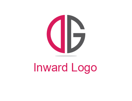 letter DG forming circle