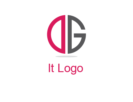 letter DG forming circle