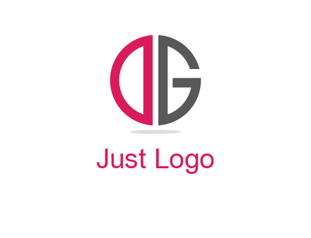 letter DG forming circle