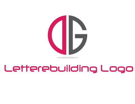 letter DG forming circle