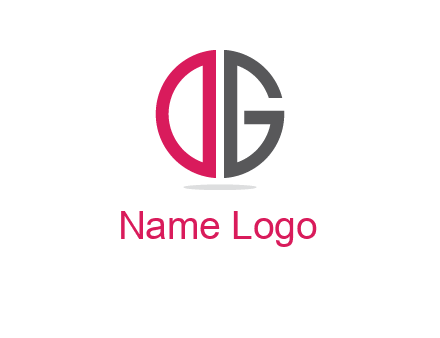 letter DG forming circle