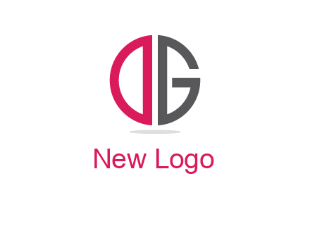 letter DG forming circle