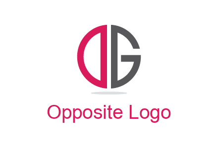 letter DG forming circle