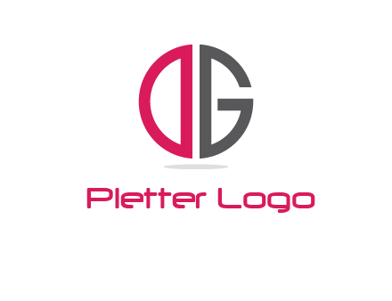 letter DG forming circle