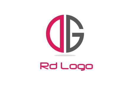 letter DG forming circle