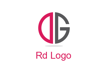 letter DG forming circle