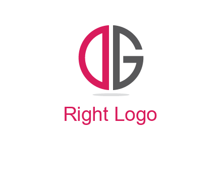 letter DG forming circle