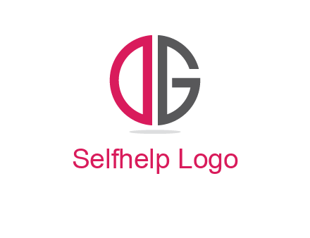 letter DG forming circle
