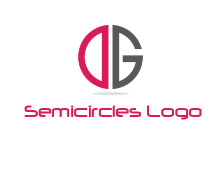 letter DG forming circle