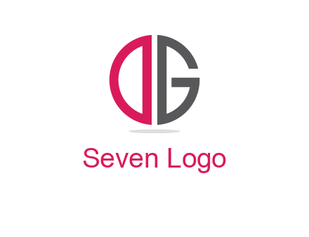 letter DG forming circle