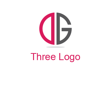 letter DG forming circle