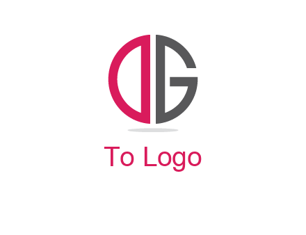 letter DG forming circle