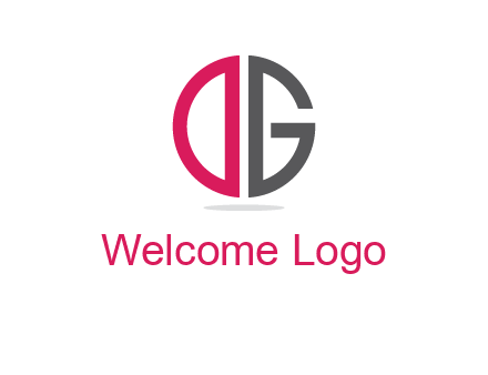 letter DG forming circle