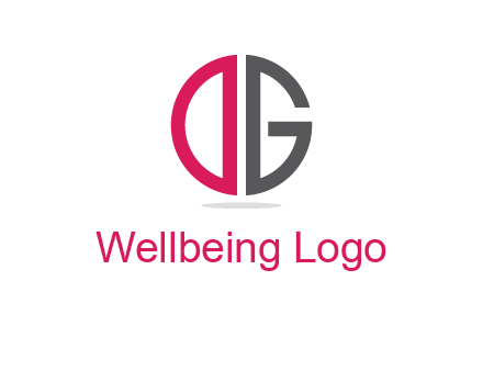 letter DG forming circle