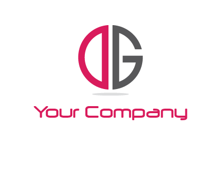 letter DG forming circle