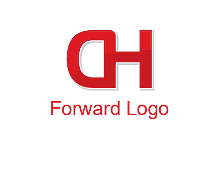 letter D forming from letter H