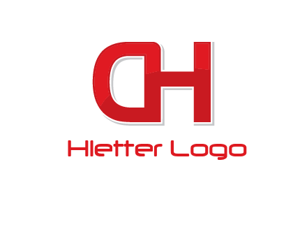 letter D forming from letter H