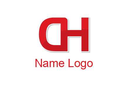 letter D forming from letter H