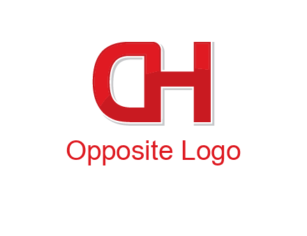 letter D forming from letter H