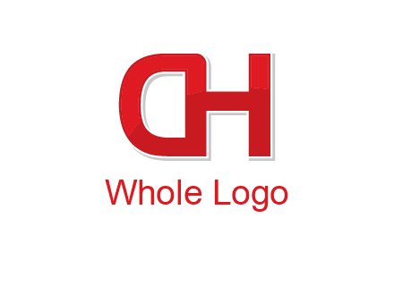 letter D forming from letter H