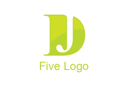 negative spacing letter J in letter D