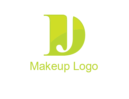 negative spacing letter J in letter D