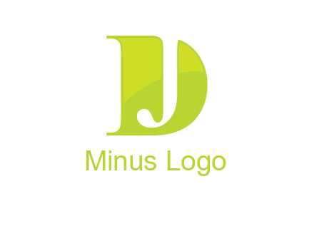 negative spacing letter J in letter D
