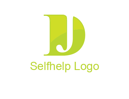 negative spacing letter J in letter D