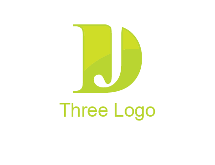 negative spacing letter J in letter D