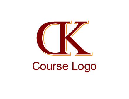 letter D with letter K