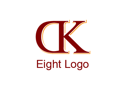 letter D with letter K