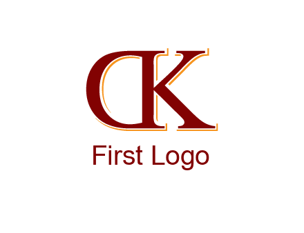 letter D with letter K