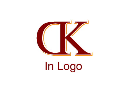 letter D with letter K