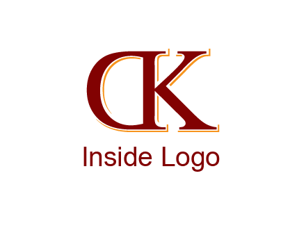 letter D with letter K