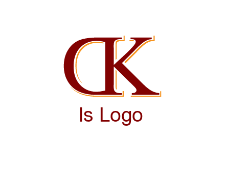 letter D with letter K