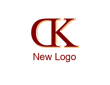 letter D with letter K
