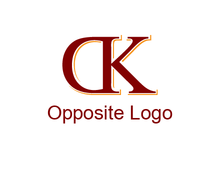 letter D with letter K