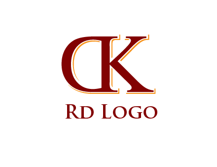 letter D with letter K