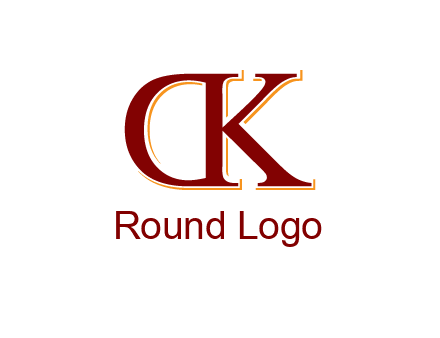 letter D with letter K