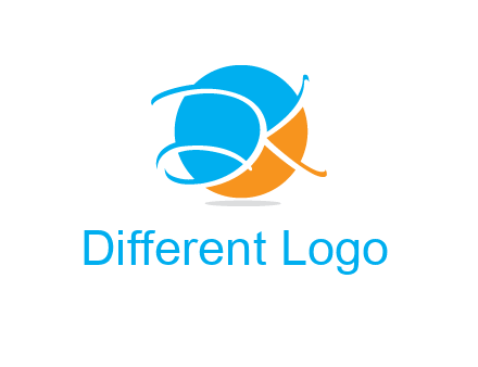 Letters DK are in a circle logo