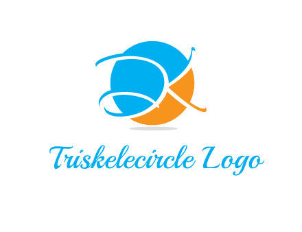 Letters DK are in a circle logo
