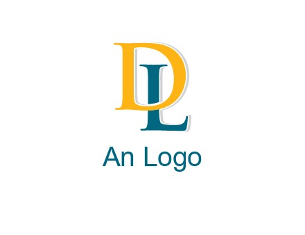 letter L behind letter D