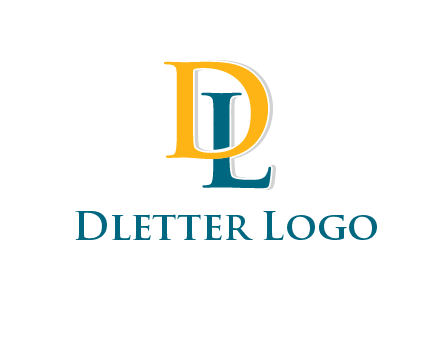 letter L behind letter D