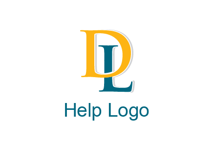 letter L behind letter D