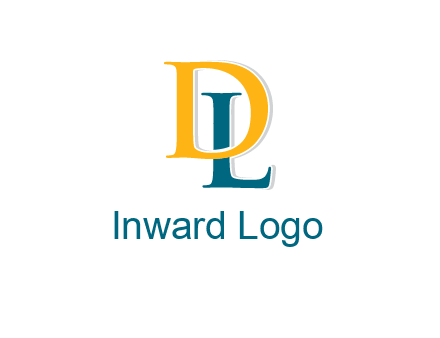 letter L behind letter D