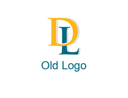 letter L behind letter D