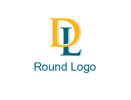 letter L behind letter D