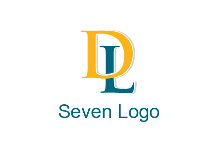 letter L behind letter D