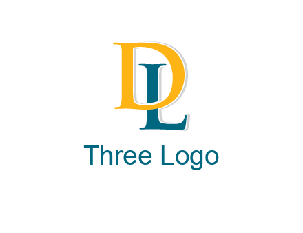letter L behind letter D